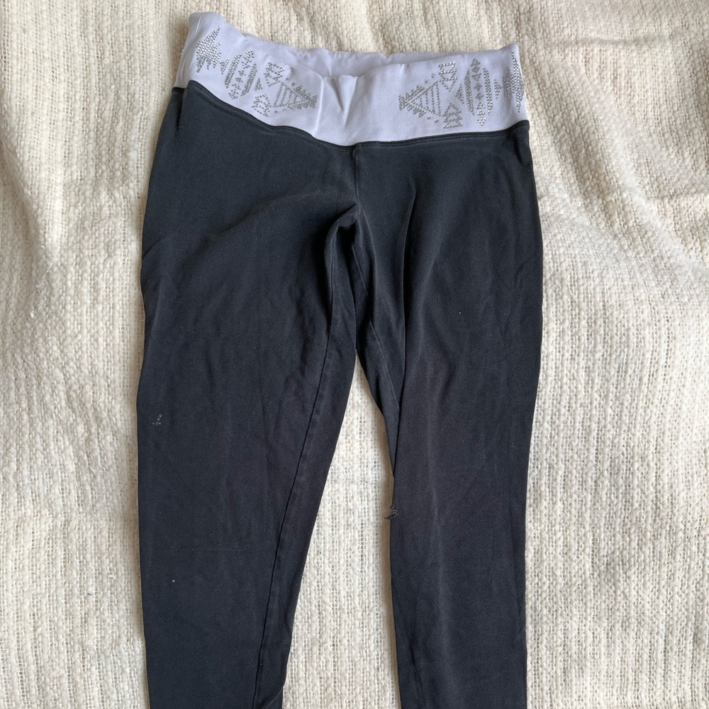 PINK Embellished Yoga Pants X-SMALL